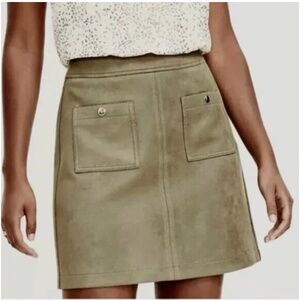 LOFT Suede Mini Skirt 8P